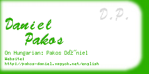 daniel pakos business card